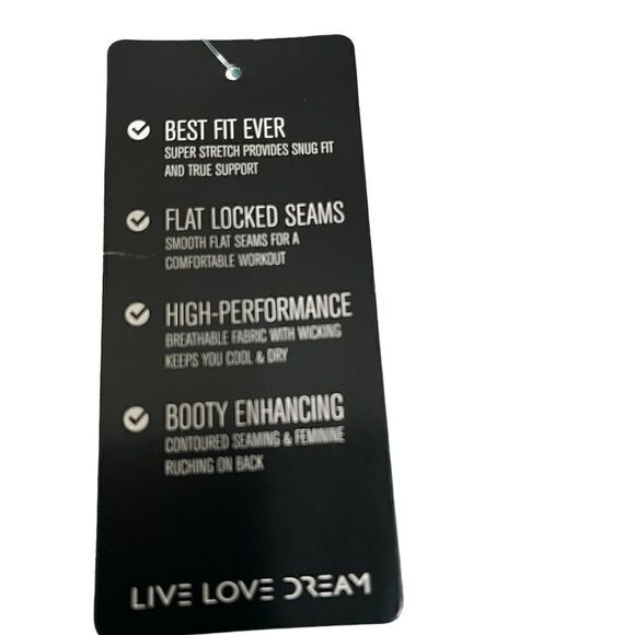 Live Love Dream Workout Pants  19” Crop  Size XS  NWT - Picture 3 of 4